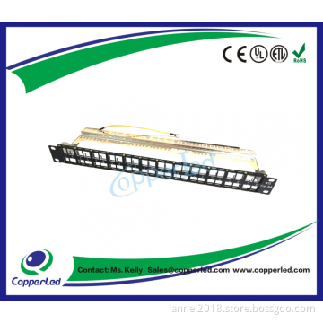 FTP 1U Cat.6A Empty Patch Panel 48Port
